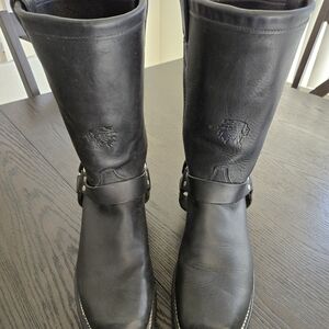 Chippewa Black Leather Men's Boots